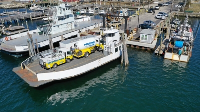 Propane Plus Trucks on Ferry Photo