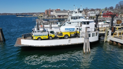 Propane Plus Trucks on Ferry Photo