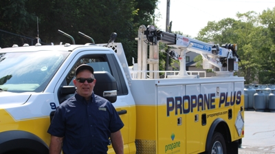 Our Team with the Propane Plus Truck Photo