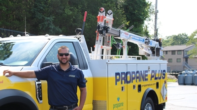 Our Team with the Propane Plus Truck Photo