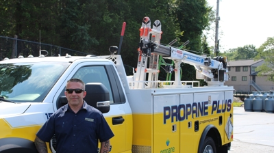 Our Team with the Propane Plus Truck Photo