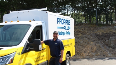 Our Team with the Propane Plus Truck Photo
